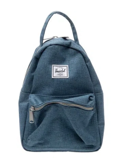 Pre-owned Herschel Supply Co Canvas Backpack In Blue