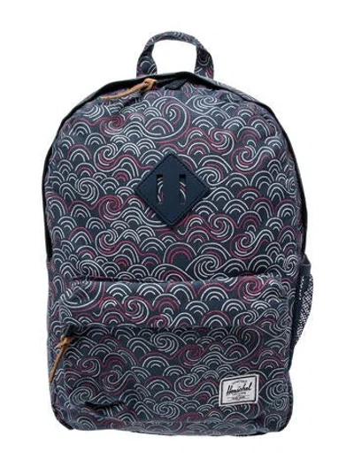 Pre-owned Herschel Supply Co Canvas Backpack In Blue