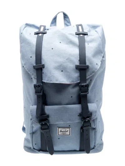 Pre-owned Herschel Supply Co Canvas Backpack In Blue