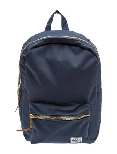 Pre-owned Herschel Supply Co Canvas Backpack In Blue