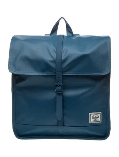 Pre-owned Herschel Supply Co Canvas Backpack In Blue