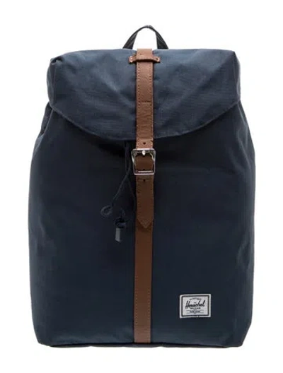 Pre-owned Herschel Supply Co Canvas Backpack In Blue