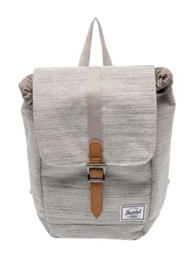 Pre-owned Herschel Supply Co Canvas Backpack In Gray