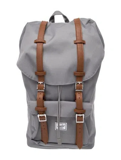 Pre-owned Herschel Supply Co Canvas Backpack In Gray