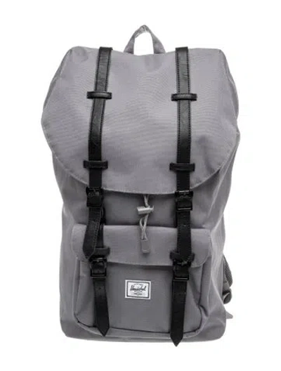 Pre-owned Herschel Supply Co Canvas Backpack In Gray