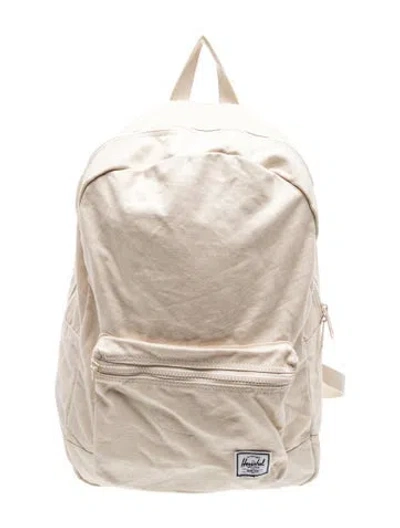 Pre-owned Herschel Supply Co Canvas Backpack In Neutrals