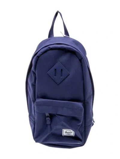 Pre-owned Herschel Supply Co Canvas Backpack W/ Tags In Blue