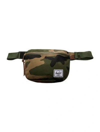 Pre-owned Herschel Supply Co Canvas Belt Bag In Green