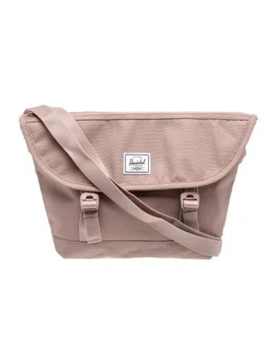 Pre-owned Herschel Supply Co Canvas Messenger Bag In Pink