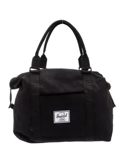 Pre-owned Herschel Supply Co Canvas Shoulder Bag In Black