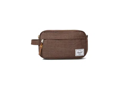 Herschel Supply Co Chapter Small Travel Kit Travel Pouch Potting Soil Crosshatch: One Size In Brown