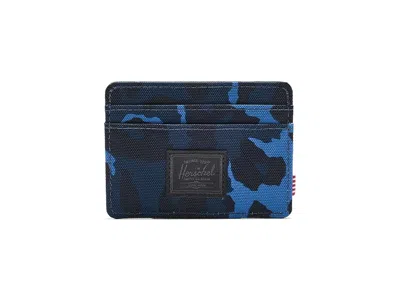 Herschel Supply Co Charlie Cardholder Wallet Handbags Cheetah Camo Bright Cobalt