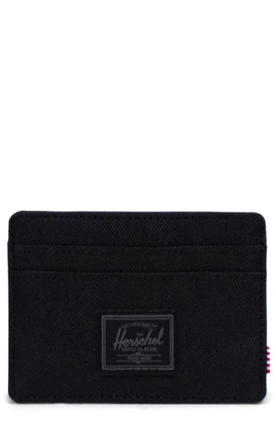 Herschel Supply Co . Charlie Rfid Card Case In Black