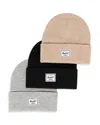 HERSCHEL SUPPLY CO ELMER BEANIE, 3-PACK