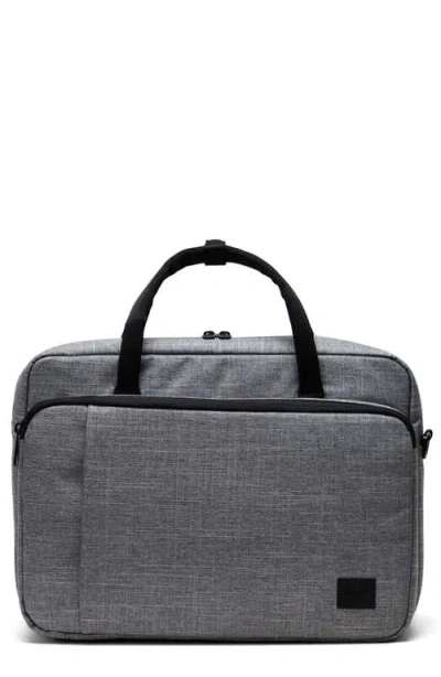 Herschel Supply Co . Gibson Tech Messenger Bag In Raven Crosshatch