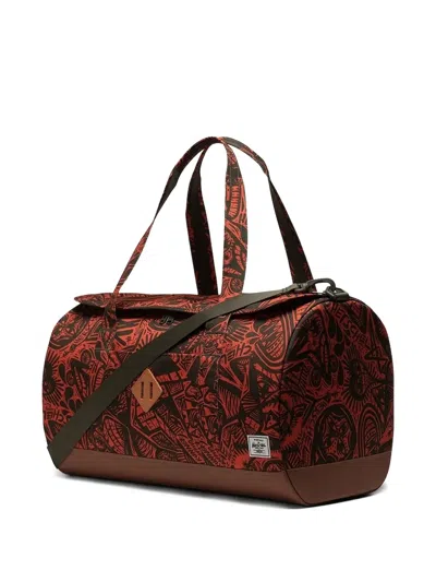 Herschel Supply Co Graphic-print Holdall In Red