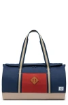 Herschel Supply Co . Heritage Duffle Bag In Black Iris/red Ochre/twill