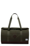 Herschel Supply Co . Heritage Duffle Bag In Ivy Green/chicory Coffee