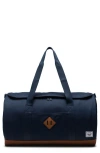 Herschel Supply Co . Heritage Duffle Bag In Navy/saddle Brown