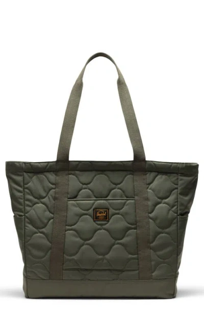 Herschel Supply Co . Heritage Quilted Tote Bag In Black