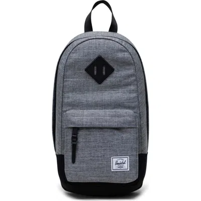 Herschel Supply Co . Heritage Shoulder Bag In Raven Crosshatch
