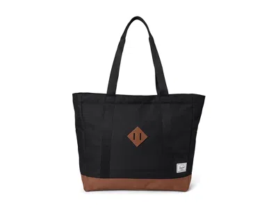 Herschel Supply Co Heritage Tote Weekender/overnight Luggage Black/saddle Brown: One Size