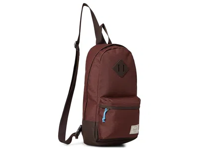 Herschel Supply Co Herschel Heritagetm Shoulder Bag Messenger Bags Bitter Chocolate/dark Roast: One Size In Brown
