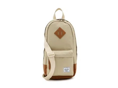 Herschel Supply Co Herschel Heritagetm Shoulder Bag Messenger Bags Eucalyptus/natural: One Size In Brown