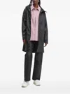 Herschel Supply Co Hooded Raincoat In Black
