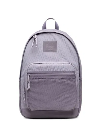 Herschel Supply Co Kaine 28l Diamond-quilted Mesh-panel Backpack In Purple