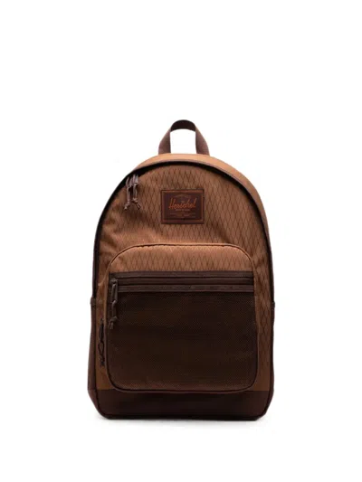 Herschel Supply Co Kaine 28l Diamond-quilted Mesh-pocket Backpack In Brown