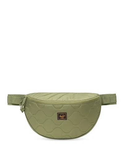 Herschel Supply Co Kaine Xl Quilted Nylon Belt Bag In Green