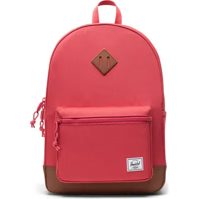 Herschel Supply Co . Kids' Heritage Youth Backpack In Holly Berry/saddle Brown