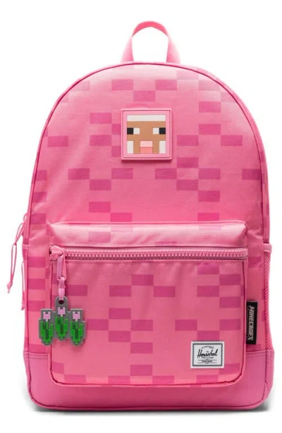 Herschel Supply Co . Kids' Minecraft Herschel Heritage Backpack In Pink Sheep