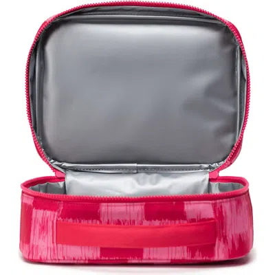 Herschel Supply Co . Kids' Pop Quiz Lunch Bag In Check Yourself Raspberry