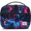Herschel Supply Co . Kids' Pop Quiz Recycled Polyester Lunch Box In Fuschia Purple Galaxy