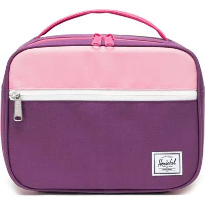 Herschel Supply Co . Kids' Pop Quiz Recycled Polyester Lunchbox In Sunset Purple/ Sachet Pink
