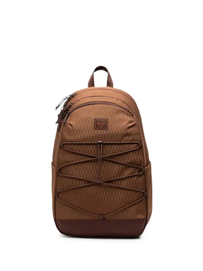 Herschel Supply Co Kingston 30l Diamond-quilted Bungee-cord Backpack In Brown