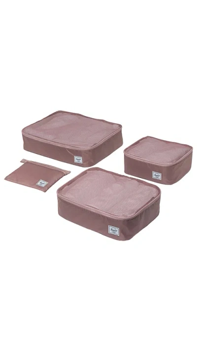 Herschel Supply Co Kyoto Packing Cubes In 灰烬玫瑰色