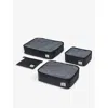 Herschel Supply Co Black Kyoto Recycled-polyester Packing Cubes Set Of Four In Black