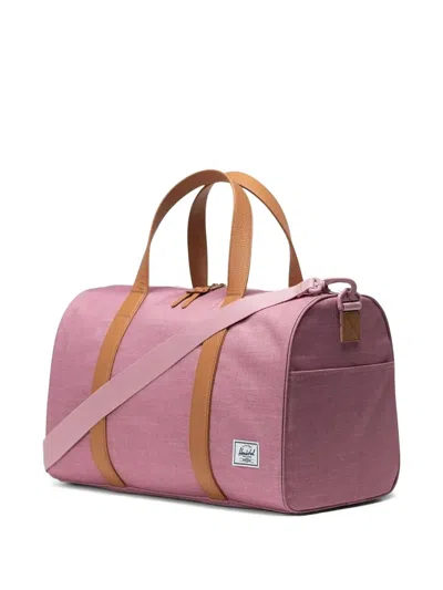 Herschel Supply Co Leather-trimmed Holdall In Purple
