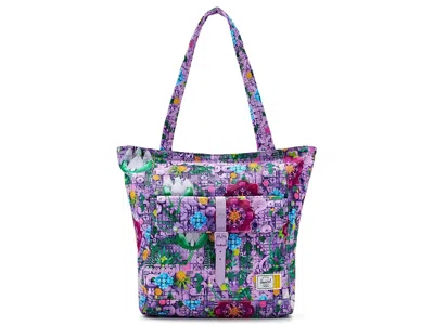 Herschel Supply Co Lego Retreat Tote Weekender/overnight Luggage Botanical Floral Lavender, Synthetic