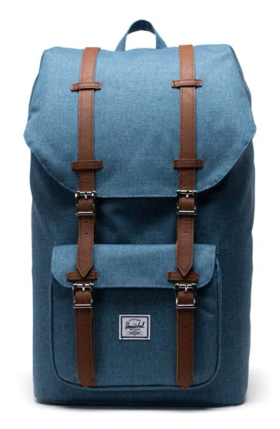 Herschel Supply Co Little America Backpack In Copen Blue Crosshatch