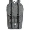 Herschel Supply Co Little America Backpack In Raven Crosshatch