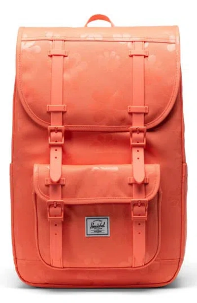 Herschel Supply Co . Little America Recycled Polyester Mid Backpack In Orange