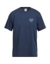 Herschel Supply Co . Man T-shirt Navy Size L Cotton In Blue