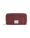 Herschel Supply Co . Man Wallet Burgundy Size - Recycled Pet, Tpe - Thermoplastic Elastomer In Red