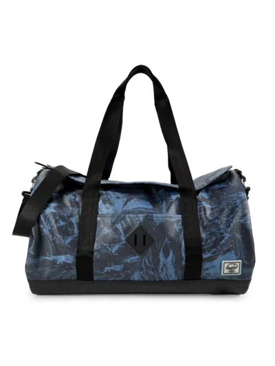 Herschel Supply Co Men's Heritage Brush-effect Duffle Bag In Steel Blue
