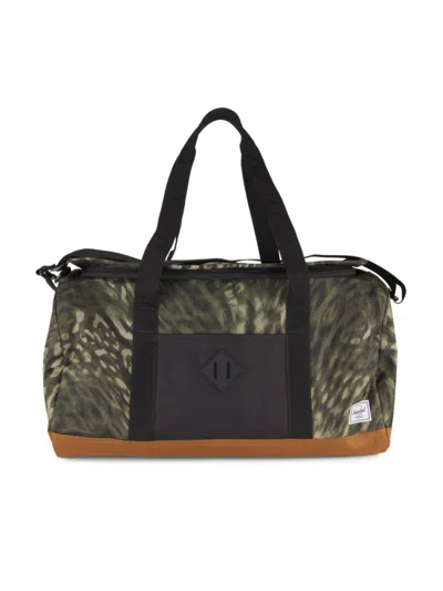 Herschel Supply Co Men's Heritage Camo Duffle Bag In Forest Camel