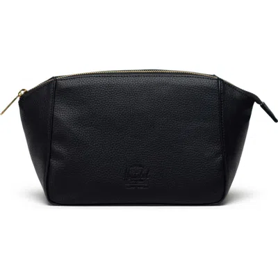 Herschel Supply Co . Milan Faux Leather Toiletry Bag In Black